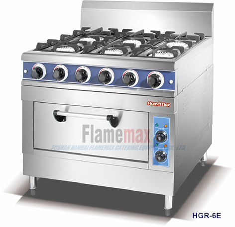 HGR-6E 6燃烧器燃气范围与电烤箱