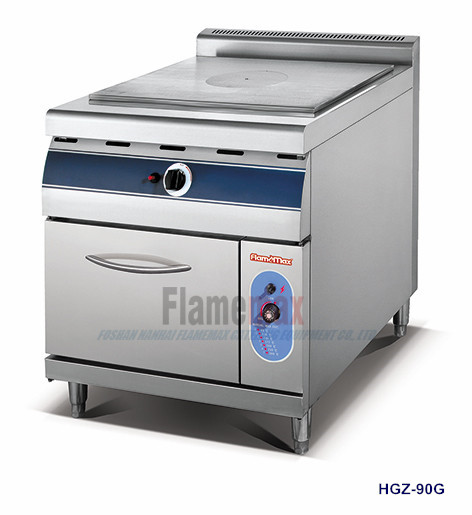 HGZ-90气体法国扁平烤盘烹饪器材与内阁