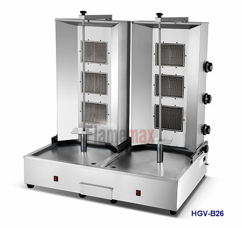 HGV-B24气体Shawarma机器(4燃烧器)